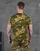 Тактическая мужская потоотводящая футболка с Гербом Украины M пиксель (86494) - изображение 5