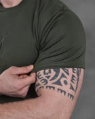 Тактическая мужская потоотводящая футболка с Гербом Украины M олива (86497) - изображение 4