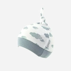 Дитяча шапочка-вузлик для хлопчика Nicol 205054 80 см Білий/Сірий (5905601015505) - зображення 2