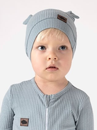 Дитяча шапочка для новонароджених для хлопчика Nicol 205055 62 см Сіра (5905601015536) - зображення 3