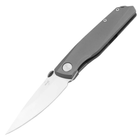 Нож складной Boker Plus Connector Titan (длина 177 мм, лезвие 75 мм), серый - изображение 1