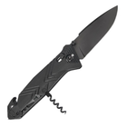 Нож складной TB Outdoor CAC Army Knife PA6 (длина 230 мм, лезвие 85 мм), черный - изображение 3