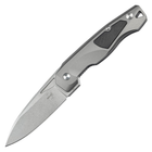 Нож складной Boker Plus Aluma (длина 220 мм, лезвие 91 мм), серый - изображение 1