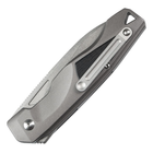 Нож складной Boker Plus Aluma (длина 220 мм, лезвие 91 мм), серый - изображение 4