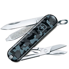 Нож складной, мультитул Victorinox Classic SD (58мм, 7 функций), синий камуфляж 0.6223.942