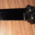 Нож бабочка, балисонг Cold Steel FGX Balisong Tanto (длина: 279мм, лезвие: 127мм, черное), черный, (глубокие царапины) - изображение 4