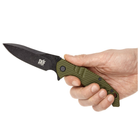 Нож складной SKIF Adventure II BSW (длина: 223 мм, лезвие: 97 мм, черное), оливковый - изображение 5