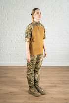Жіноча армійська форма убакс короткий рукав та штани з кишенями CoolMax ріп-стоп standart Піксель Койот (630) , S - зображення 4