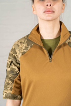 Жіноча армійська форма убакс короткий рукав та штани з кишенями CoolMax ріп-стоп standart Піксель Койот (630) , S - зображення 6