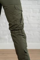Женские военные брюки со вставными наколенниками рип-стоп Олива (675) , S - изображение 6