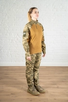 Женская армейская форма убакc и штаны с карманами рип-стоп CoolMax standart Пиксель Койот (624) , S - изображение 4