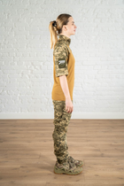 Жіноча армійська форма убакс короткий рукав та штани з кишенями CoolMax ріп-стоп standart Піксель Койот (630) , M - зображення 3
