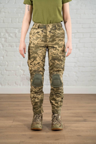 Женская военная форма убакс и штаны с наколенниками CoolMax рип-стоп standart Пиксель Олива (637) , 3XL - изображение 8