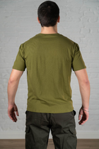 Військова футболка ХБ (бавовна) гіпоалергенна Олива (530) , S - зображення 2