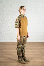 Армейская женская форма убакс короткий рукав и штаны с карманами CoolMax рип-стоп standart Мультикам Койот (627) , M - изображение 4