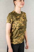 Жіноча армійска футболка CoolMax камуфльована Піксель (664) , 3XL - зображення 5