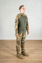 Военная женская форма убакс и штаны с наколенниками рип-стоп CoolMax standart Мультикам Олива (634) , S - изображение 4