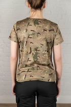 Женская тактическая футболка CoolMax камуфлированная tactical Мультикам (663) , 2XL - изображение 3
