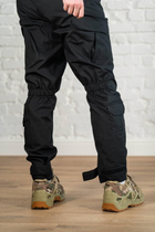 Тактические штаны рип-стоп износостойкие tactical летние Черные (545), S - изображение 8