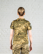 Військове жіноче поло CoolMax дихаюче з велкро панелями Піксель (659) , 2XL - зображення 3