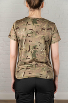 Женская тактическая футболка CoolMax камуфлированная tactical Мультикам (663) , XL - изображение 3