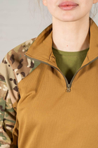 Армейская женская форма убакс короткий рукав и штаны с карманами CoolMax рип-стоп standart Мультикам Койот (627) , 2XL - изображение 6