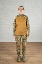 Жіноча армійська форма убакс та штани з наколінниками ріп-стоп CoolMax standart Піксель Койот (636) , S - зображення 1