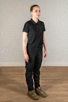 Военная женская форма поло и штаны CoolMax рип-стоп standart Черная (640) , 2XL - изображение 4