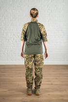 Жіноча військова форма убакс короткий рукав та штани з кишенями ріп-стоп CoolMax standart Піксель Олива (631) , S - зображення 2