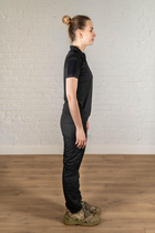 Військова жіноча форма поло та штани CoolMax ріп-стоп standart Чорна (640) , M - зображення 3