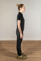 Військова жіноча форма поло та штани CoolMax ріп-стоп standart Чорна (640) , XL - зображення 3