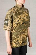 Жіноча тактична форма убакс короткий рукав та штани з кишенями ріп-стоп CoolMax standart Піксель (629) , XL - зображення 7