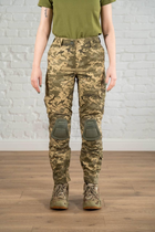 Жіноча військова форма убакс та штани з наколінниками CoolMax ріп-стоп standart Піксель Олива (637) , XL - зображення 8