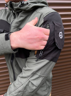 Мужская куртка с капюшоном Soft Shell WindStopper в цвете олива размер 2XL - изображение 4