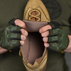 Мужские кожаные Кроссовки на прошитой резиновой подошве койот размер 41 - изображение 6