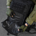 Рюкзак 47л Cordura 1000d с карманом под гидратор / Ранец с креплением Molle черный 29х49х18 см - изображение 8
