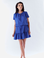 Sukienka krótka letnia damska Awama A180 L/XL Niebieska (5902360589995) - obraz 1