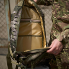 Водонепроникний Рюкзак Intruder із системою Molle / Міцний Ранець зелений камуфляж 75х55х40 см - зображення 6