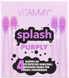 Насадки для електричної зубної щітки Vitammy Splash Purply 4 шт (5901793643687) - зображення 2