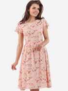Sukienka trapezowa damska Awama A218 L Różowa (5902360522046) - obraz 5