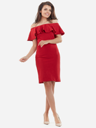 Плаття-футляр коротке літнє жіноче Awama A221 M Червоне (5902360522114) - зображення 1
