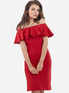 Плаття-футляр коротке літнє жіноче Awama A221 M Червоне (5902360522114) - зображення 4