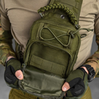 Нагрудна Сумка Cordura 1000D / Вологозахищений Рюкзак однолямний олива 26 х 16 х 9 см - зображення 6