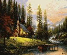 Картина за номерами Artissimo Затишний дім Томас Кінкейд PNX8201 50х60см