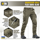 M-Tac брюки Aggressor Gen II Flex Dark Olive 34/30 - изображение 3