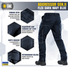 Брюки M-Tac Aggressor Gen II Flex Dark Navy Blue 38/32 - изображение 5