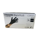 Рукавички нітрилові CEROS Fingers Black Plus, 100 шт (50 пар), XL - зображення 1