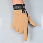 Тактические перчатки легкие без пальцев размер L ширина ладони 9-10см, хаки - изображение 2