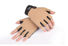 Тактические перчатки легкие без пальцев размер M ширина ладони 8-9см - изображение 1