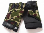 Тактические перчатки легкие без пальцев размер L ширина ладони 9-10см камуфляж MultiCam - изображение 3